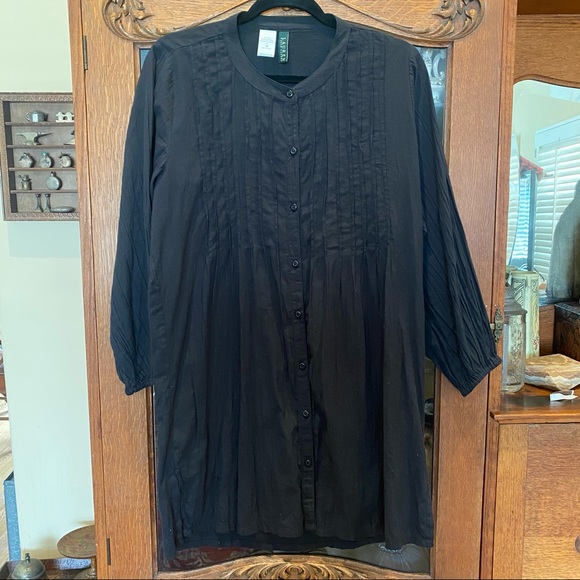 Lauren by Ralph Lauren Button Up Tunic Top - Picture 1 of 8